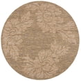 thumbnail image 2 of Safavieh Courtyard Adrian Floral Indoor/Outdoor Area Rug, Gold/Natural, 6'7" x 6'7" Round, 2 of 8