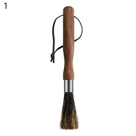 

UDIYO Coffee Machine Brush Long Handle Effective Coffee Machine Brush Wood Practical Dense Bristle Cleaning Brush for Coffee Shop