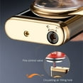 thumbnail image 4 of Windproof Lighter Vintage Watch Bezel Jet Flame Torch 3 Inch Retro Cigar Lighter Small, 4 of 9