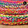 thumbnail image 5 of Jaipur Art And Craft Pure Cotton Chindi Oval Area Rug Braided Reversible Boho Décor Carpet Rug Size - (8x10 Sq Feet), (96x120 Inches), (240x300 CM), 5 of 9