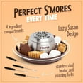 thumbnail image 3 of Nostalgia Deluxe Smores Maker Smores Kit, Electric Smore Maker with 4 Marshmallows Roasting Forks, Brown, 3 of 6