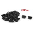 thumbnail image 1 of 25 Pcs Anti Dust Black Soft Plastic Dock Cover Micro-USB Port Ear Jack, 1 of 1