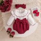 thumbnail image 1 of Pijama de franela con cuello redondo para niños, conjunto de manga larga estampado, ropa de casa gruesa de manga larga, peleles de poliéster para niños., 1 of 9