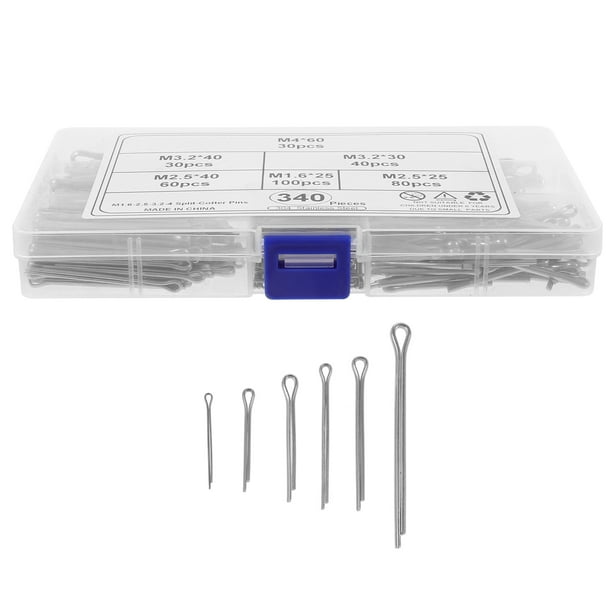 BRIGHTFUFU 340pcs Pins Pins Kit de surtido Pin de sujetador de fiebre