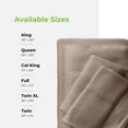 thumbnail image 4 of Cariloha Classic Bamboo Viscose 4-Piece Bed Sheet Set - Cooling and Comfortable for Rest and Relaxation - Flat and Fitted Sheet and Two Pillowcases - King - Beach Linen, 4 of 7