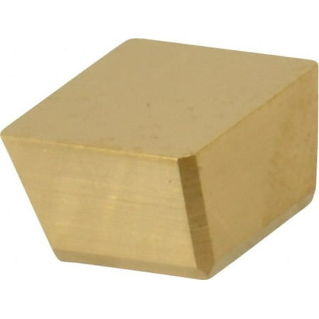 

Cutting Tool Technologies 12151215 Carbide Milling Insert TiN Finish 1/8 Thick 0.215 Inscribed Circle 0.007 Corner Radius