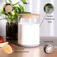 Set of 2 Large Glass Food Storage jar, 100 FL OZ (3000ml) Glass Flour