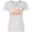 AA-White, variant on Inktastic I'm Grandma's Favorite with Arrow and Hearts in Pink Women's V-Neck T-Shirt