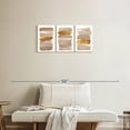 thumbnail image 2 of Elephant Stock Neutral Abstract Wall Art - Horizontal Multi Panel Canvas - Living Room Wall Decor - Abstract Multi Panel - Beige And Brown Decor - 32" x 15", 2 of 8