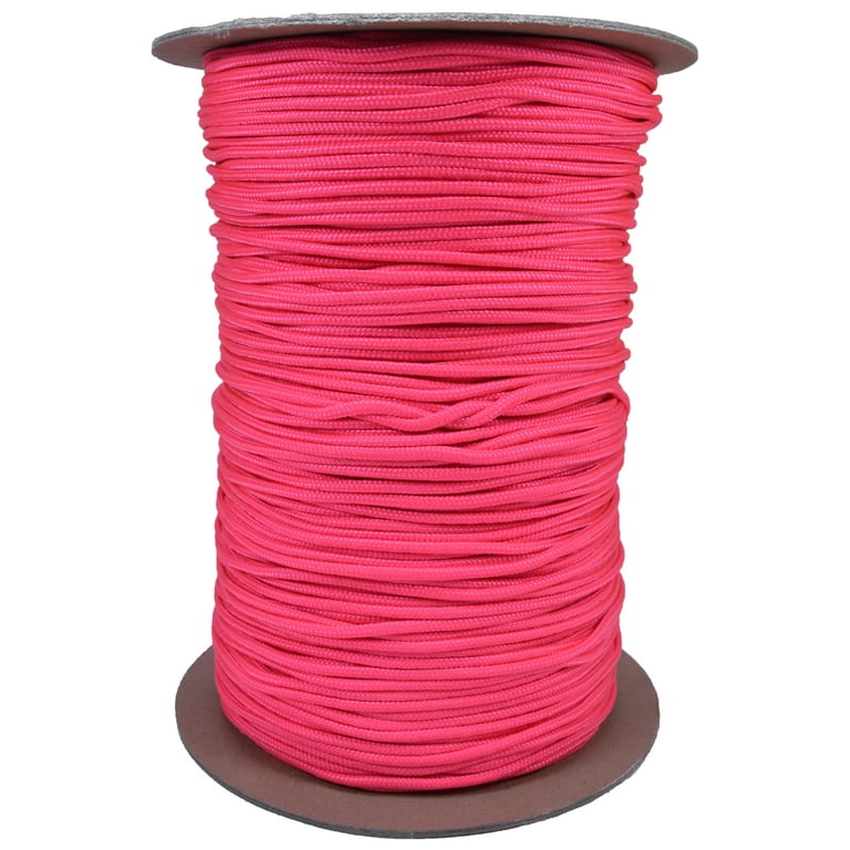 Think Pink 325 Cord 3 Strand Paracord - 1000 Foot Spool 