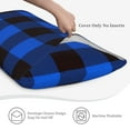 thumbnail image 5 of Easygdp Buffalo Plaid Blue Black Envelope Closure Pillowcase - 20x36in, Queen Pillowcase, Breathable, Stain-Resistant, Wrinkle-Free, 5 of 9