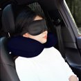 thumbnail image 3 of Almohada Aire Reposacabezas Reposacabezas en Forma U Mini Almohada Inflable para El Cuello (azul Oscuro), 3 of 5