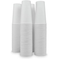 Diska NuLife 20 oz Kraft Paper Cups, White Disposable Paper Coffee Cups, Unbleached Paper Cups for Hot/Cold Beverage Party Home Office (1000 Pcs)