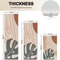thumbnail image 4 of Brown Boho Plant Pattern Kitchen Rugs Sets Of 3,Kitchen Runner Rugs Non Skid Washable,Decorative Kitchen Floor Mats for Kitchen,Sink,Laundry,17"x30"+ 17"x47" + 17"x59", 4 of 6