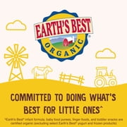 Earth's Best Organic Whole Grain Oatmeal Baby Infant Cereal 4+ Months, Clean Label , Non-GMO, Iron Fortified, 8 oz Box