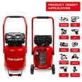 thumbnail image 4 of Craftsman Air Compressor, 10 Gallon Peak 1.8 Horsepower Oil-free Compressor, Max 150 PSI, Vertical Compressor Air Tools, Model: CMXECXA0331042, Red, 4 of 5