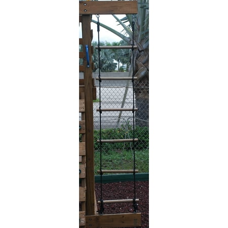 Rock Climbing Playset Playkids Swing Set climbing Ladder 2 rope, Swing Set Hardware Porch easily add to any Play Set Jungle in backyard Playground ()