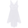 thumbnail image 3 of DPOIS Women's Lyrical Dance Dress Sheer Mesh Skirted Leotard Modern Dresses, 3 of 6