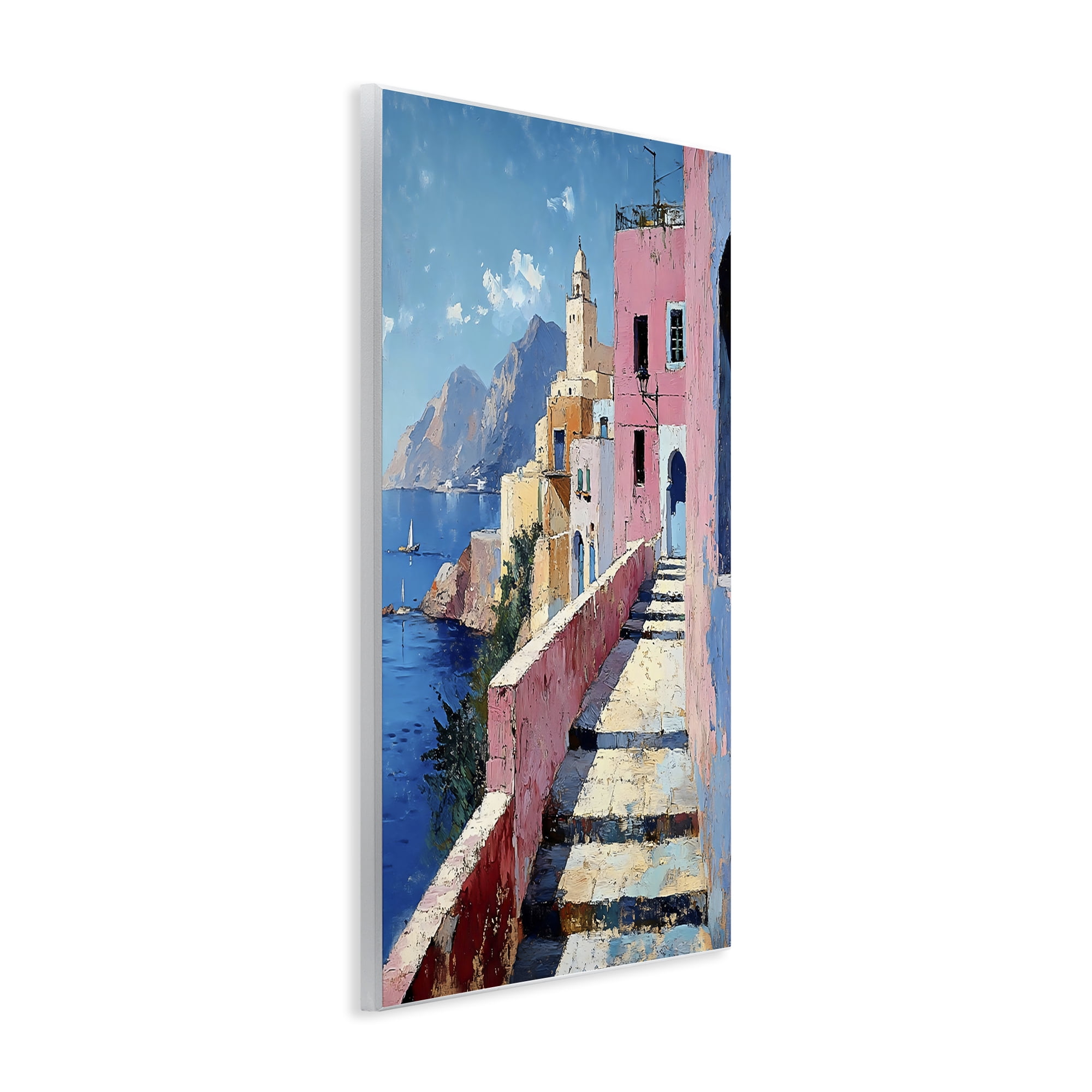 Stupell Industries Coastal Village's Sunlit Pathway Wall Plaque Art, design by Creative Studio