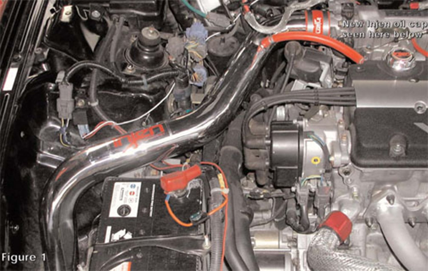 Injen 97-01 Prelude Black Cold Air Intake Fits select: 1997-2001 HONDA PRELUDE
