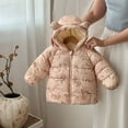 thumbnail image 3 of YunPes Hooded Puffer Jackets for Baby Lightweight Packable Bear Ears Cute Print Coats Toddler Comfy Soft Outerwear, 3 of 3