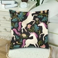 thumbnail image 3 of MKHERT Beautiful Unicorns Pillowcase Pillow Protector Cushion Cover 18x18 inch,Set of 2, 3 of 3