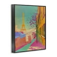 thumbnail image 4 of Stupell Industries Abstract Paris Tower Town & City Painting Black Framed Art Print Wall Art, 16 x 20, 4 of 10