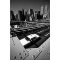 thumbnail image 2 of Matthes, Dieter 17x24 Black Ornate Wood Framed with Double Matting Museum Art Print Titled - Brooklyn Bridge II, 2 of 4