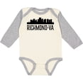 thumbnail image 3 of Inktastic Richmond Virginia City Skyline Boys or Girls Long Sleeve Baby Bodysuit, 3 of 5