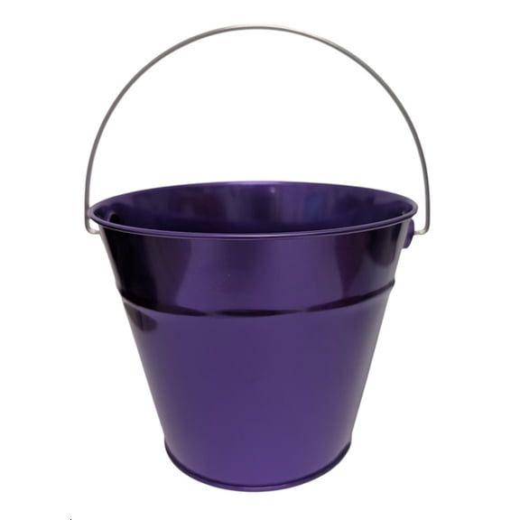 Purple Tin Pail with Handle Party Favor, by Way To Celebrate