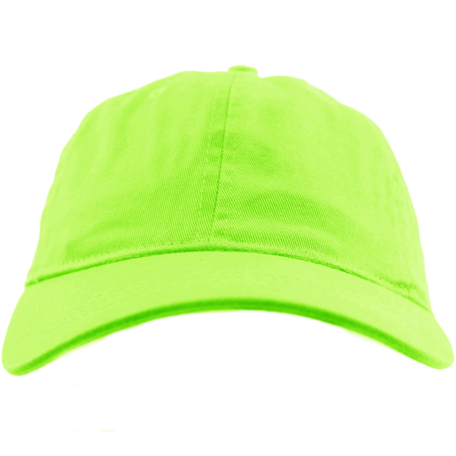 lime green ball cap