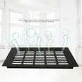 thumbnail image 2 of Black Alloy Rectangular Air Vent Grille Ventilation Cover for Cabinets Wardrobes, 2 of 7