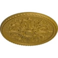 thumbnail image 3 of 32 5/8"OD x 2"P Bradford Ceiling Medallion (Fits Canopies up to 6 5/8"), Hand-Painted Pharaohs Gold, 3 of 6