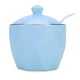 thumbnail image 2 of Dispensador de sal, azucarero de cerámica con tapa y cuchara para el hogar y la cocina, para suministros de cocina simples, salero, estanque, MSG, condimento, cerámica, 2 of 8