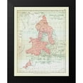 thumbnail image 2 of Gardiner 12x14 Black Modern Framed Museum Art Print Titled - England Wales 1643 - Gardiner 1902, 2 of 5