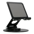 thumbnail image 3 of Foldable Adjustable Holder, 360 Degree Rotation Precise Details Stable Base Desk Phone Stand Aluminum Alloy  for Tablet Black, 3 of 7