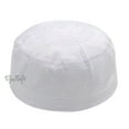 thumbnail image 3 of TheKufi® White Topi Embroidery 9cm Cotton-blend Muslim Kufi Takke Peci Hat (XXXXL), 3 of 7