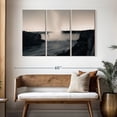 thumbnail image 3 of Elephant Stock Monochrome Niagara Falls Wall Art - Horizontal Multi Panel Canvas - Living Room Wall Decor - Nature Multi Panel - Black And White Decor - 50" x 32", 3 of 8