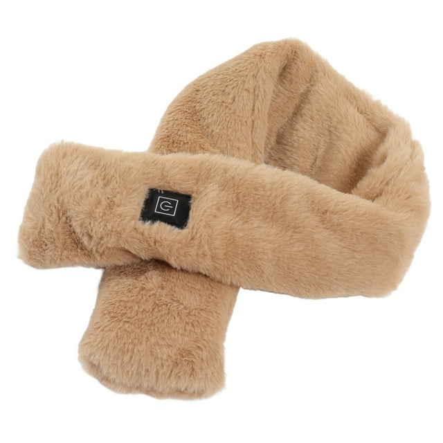 Heated Scarf, One Button To Control 3 Heating Levels Heating Scarf 5V For Gifts Pink,Light Tan