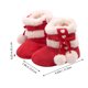 thumbnail image 4 of ColoMX 1 par de botas de nieve de invierno para bebés, zapatos para bebés con lazo de suela antideslizante de Navidad, 4 of 7