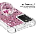 thumbnail image 4 of for Samsung Galaxy A03s Glitter Case with Ring Holder,Bling Sparkle Floating Liquid Soft TPU Cushion Fashion Girly Women Girls Cute Case Cover for Samsung Galaxy A03s  Rose Gold, 4 of 14