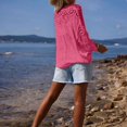 thumbnail image 5 of kaondbfi Cardigans for Stylish Women Crochet Long Sleeve Shirt Mesh Knit Tops Lightweight Summer Clothing Womens Summer Fall Fashion Bolero Shrug Tops, 5 of 7