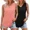 Coral&Black, variant on AviBest 2 Pack Womens Tank Tops 2025 Loose Fit Casual V Neck Shirts Flowy Sleeveless Summer Vests