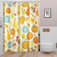 thumbnail image 3 of 72x72 Inch Fall Thanksgiving Extra Long Shower Curtain Autumn Harvest Farmhouse Bath Curtain Thanksgiving Themed Fabric Shower Curtains for Kids Bathroom Decor Waterproof with Hooks, 3 of 6