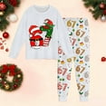 thumbnail image 2 of 67 shirt Festive Holiday Print Long Sleeve Pajama For K'ids Cozy Loungewear Soft Two Piece Outfit B'oys Nightwear Family Matching, 2 of 3