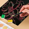 thumbnail image 2 of Scratch Pen for Kids 5Pcs Black Plastic Art Tools Art Creation, 2 of 9