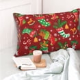 thumbnail image 4 of Fuzoiu X-mas and New Year Print Pillow Case with Hidden Zipper,Pillow Covers,Soft and Comfortable Pillowcase-14"x20", 4 of 6