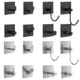 thumbnail image 2 of Zhuge Gancho adhesivo de acero inoxidable 304 sin agujeros de 4 piezas, gancho de acero inoxidable, gancho de baño, gancho para toallas (negro, gancho de 90 °), 2 of 5