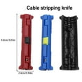 thumbnail image 3 of Becaristey Durable Wire Stripper And Cutter For Coaxial Wiring Portable Wide Application Range Wire Stripper Pen Pen Cutter Black 1Set, 3 of 6
