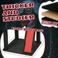 thumbnail image 7 of ZephyPaws Halloween Cat Tower Cat Tree with Spacious Cat Condo,  Gothic Cat Tree for Indoor Cats Scratching Ladder, Spider Toy for Indoor Cats, Red & Black, 7 of 7